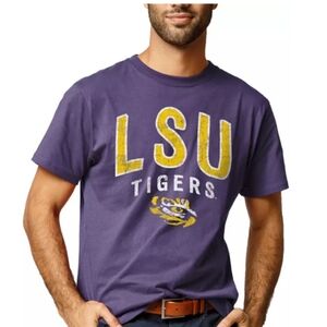 LSU Tigers Purple Graphic T-Shirt NCAA College Fan Tee Large
